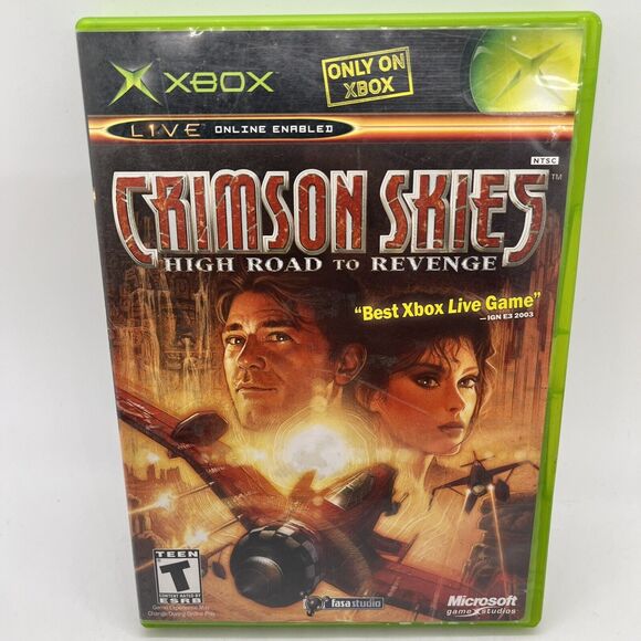 Crimson Skies High Road To Revenge Xbox - Complete CIB - Tested - Picture 1 of 8